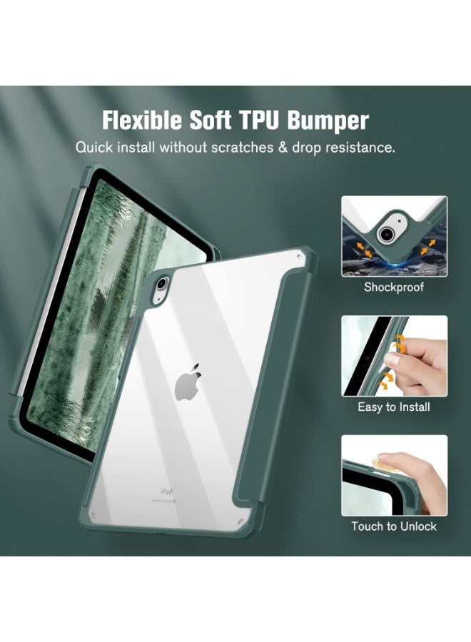 Fekra Cover for iPad A16 11th Generation 11 Inch 2025, iPad 10th Generation 2022 10.9 Inch with Pen Holder, Slim Case with Transparent, Auto Wake/Sleep Function, Transparent - Image 5